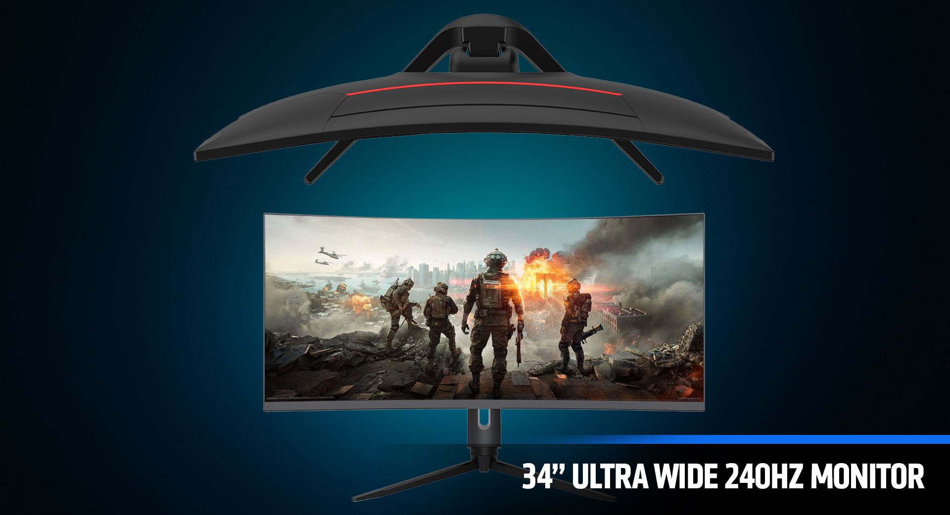34-inch ultrawide 240Hz gaming monitor