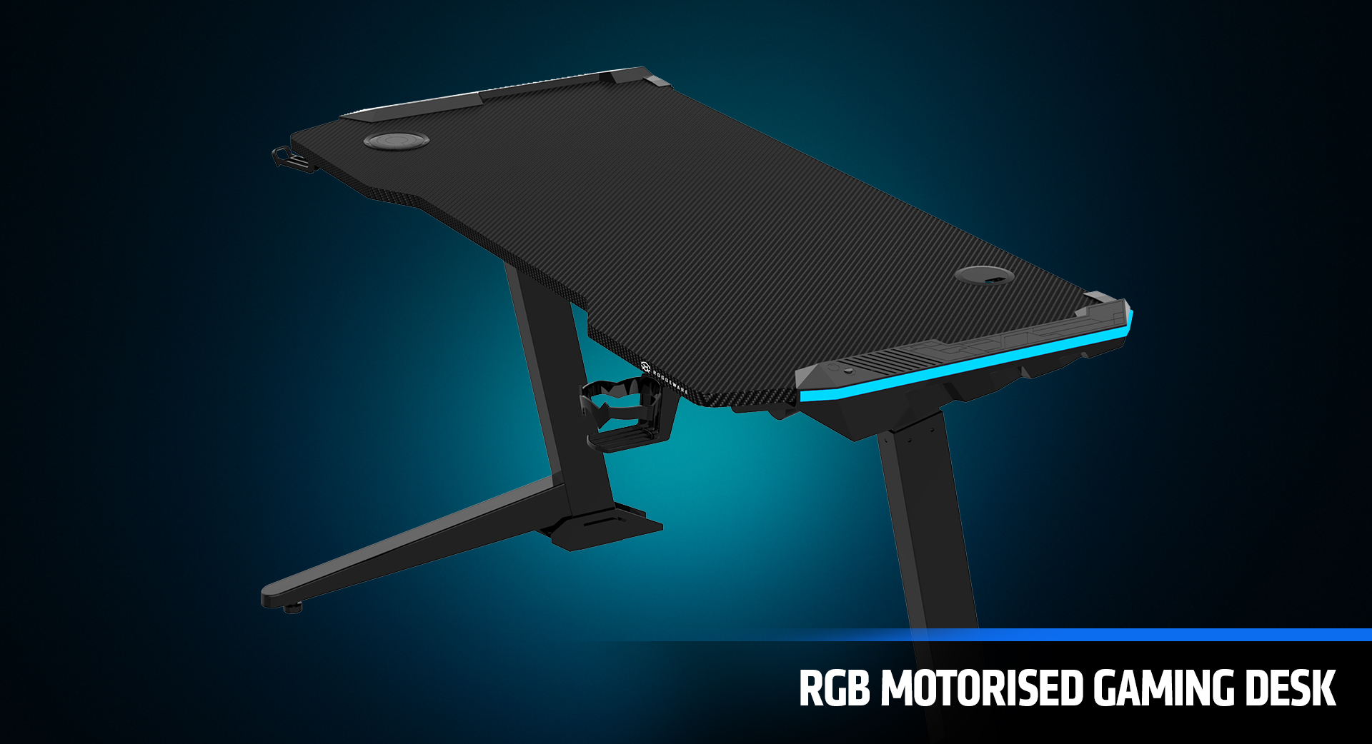 RGB motorised gaming desk