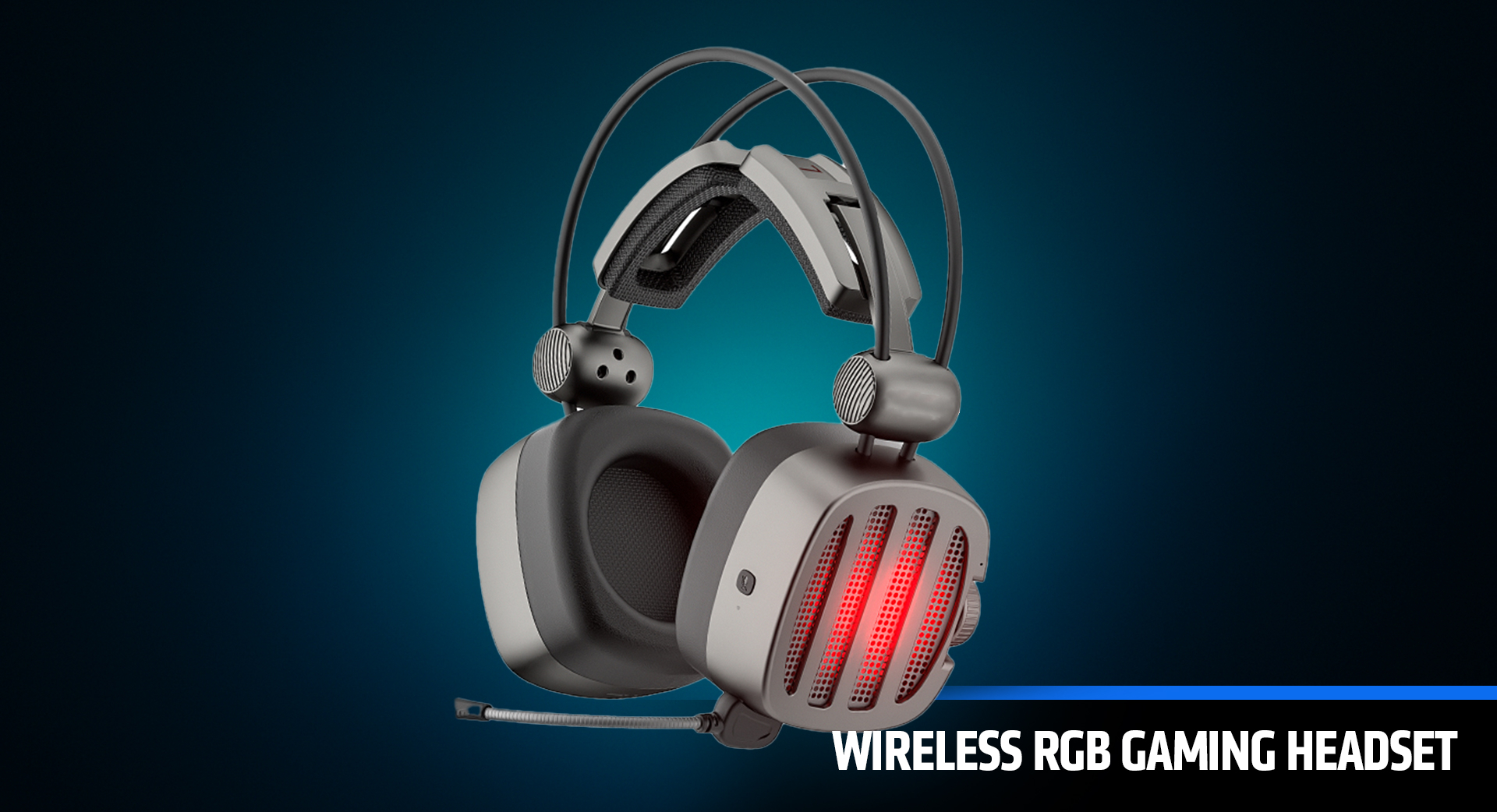 Wireless RGB gaming headset